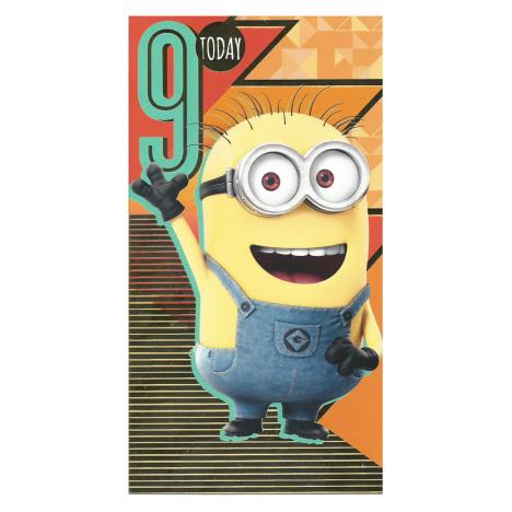 9 Today 9th Birthday Minions Card £2.10